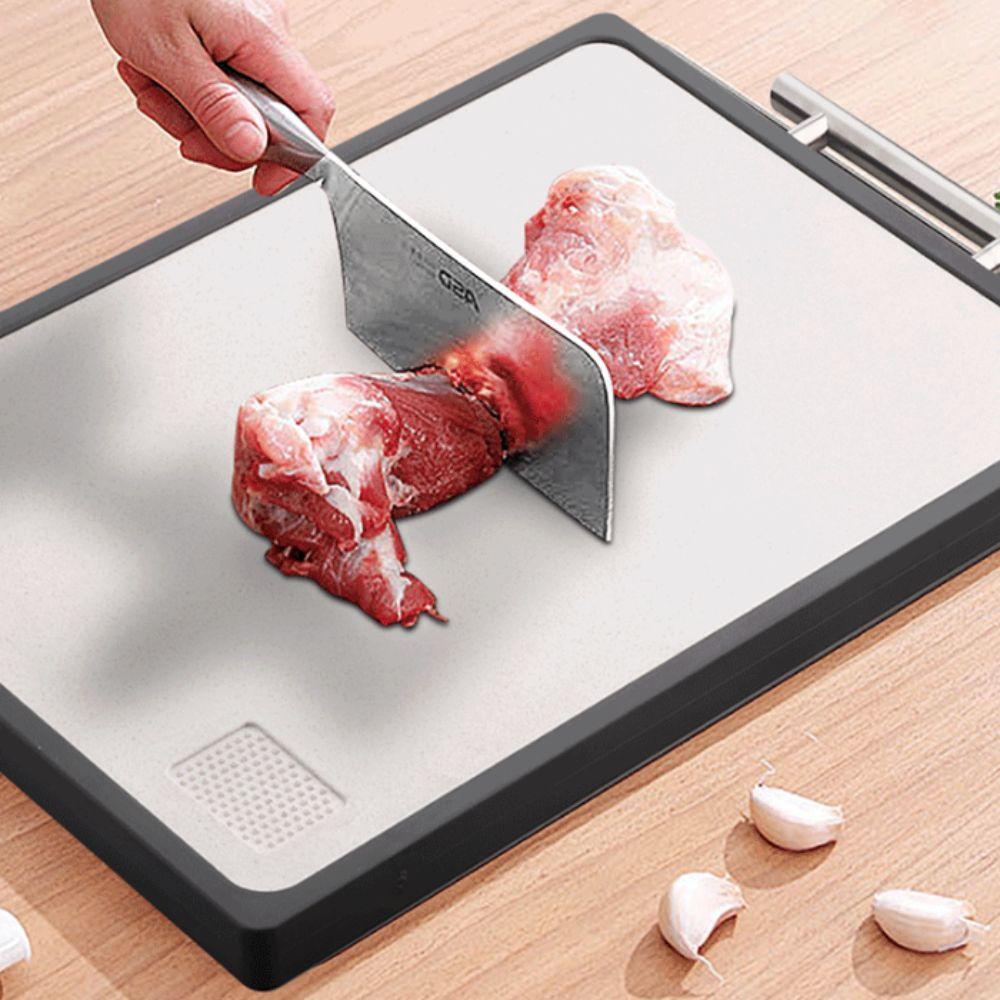 Scratch Resistant Meat Chopping Board Double Sided Use Kitchen Chopping Block  Vegetables