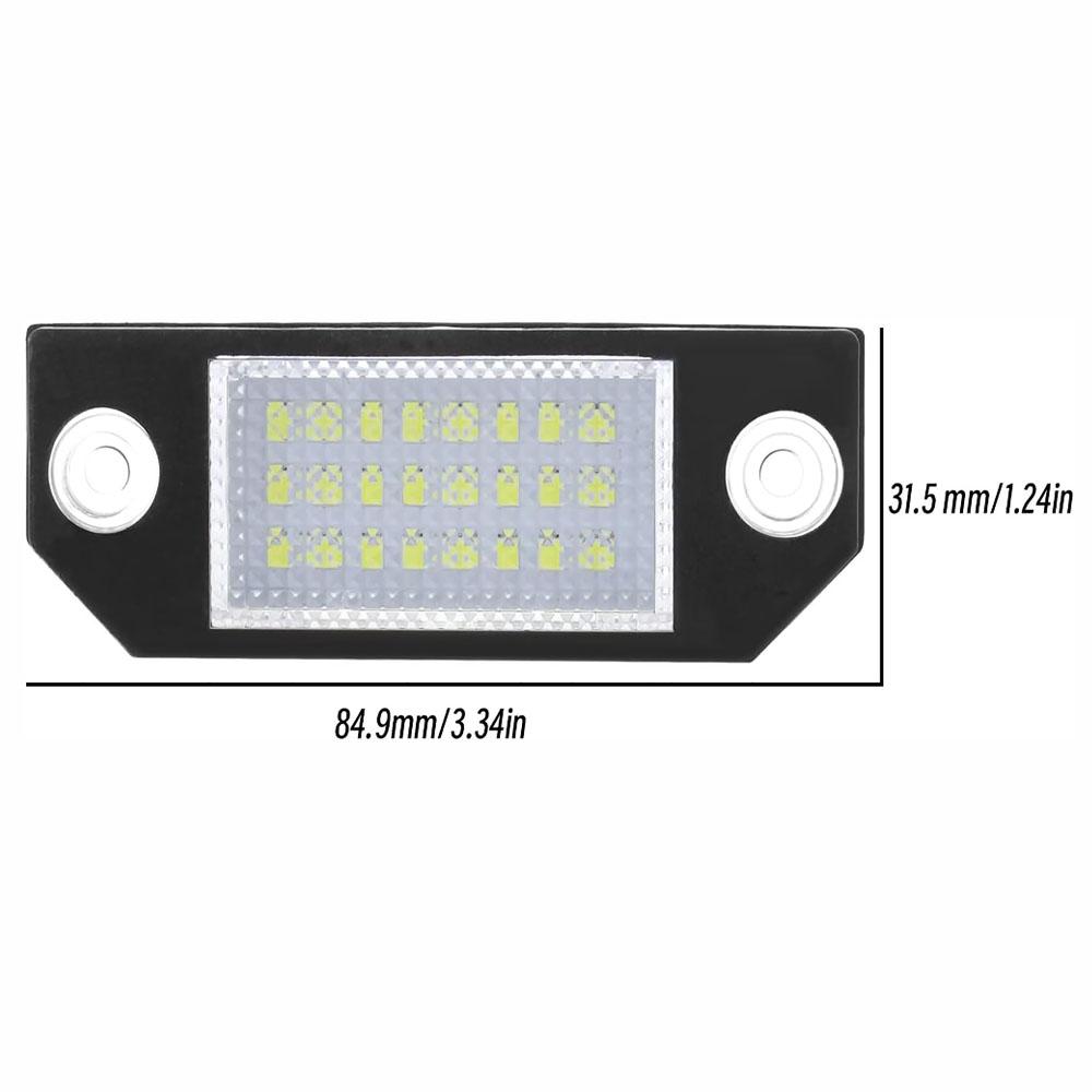 1 Pair LED License Plate Lamp For Ford Mondeo III