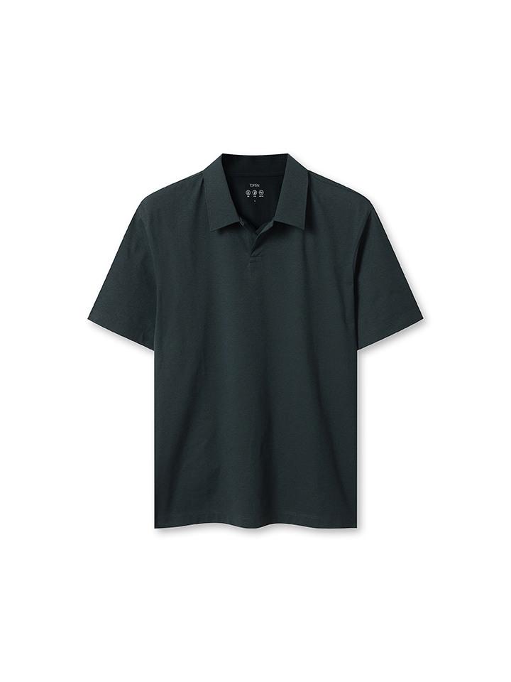 Top Ten Men'S) Quick-Dry Slit Collar Polo Shirt_Msf2Tt1001
