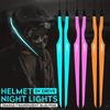 Motorcycle Helmet Cold Light Mod Kit Flashing Stripe Luminous Sticker LED Night Riding Lights Motorcycle Helmet Decoration
