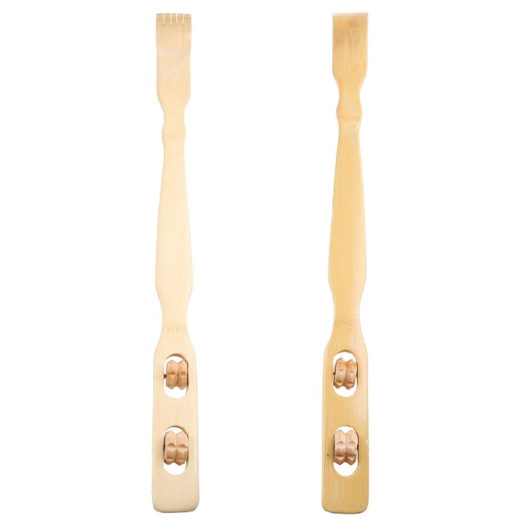 Roller Stick Backscratcher Durable Bamboo Massager Back Scratcher