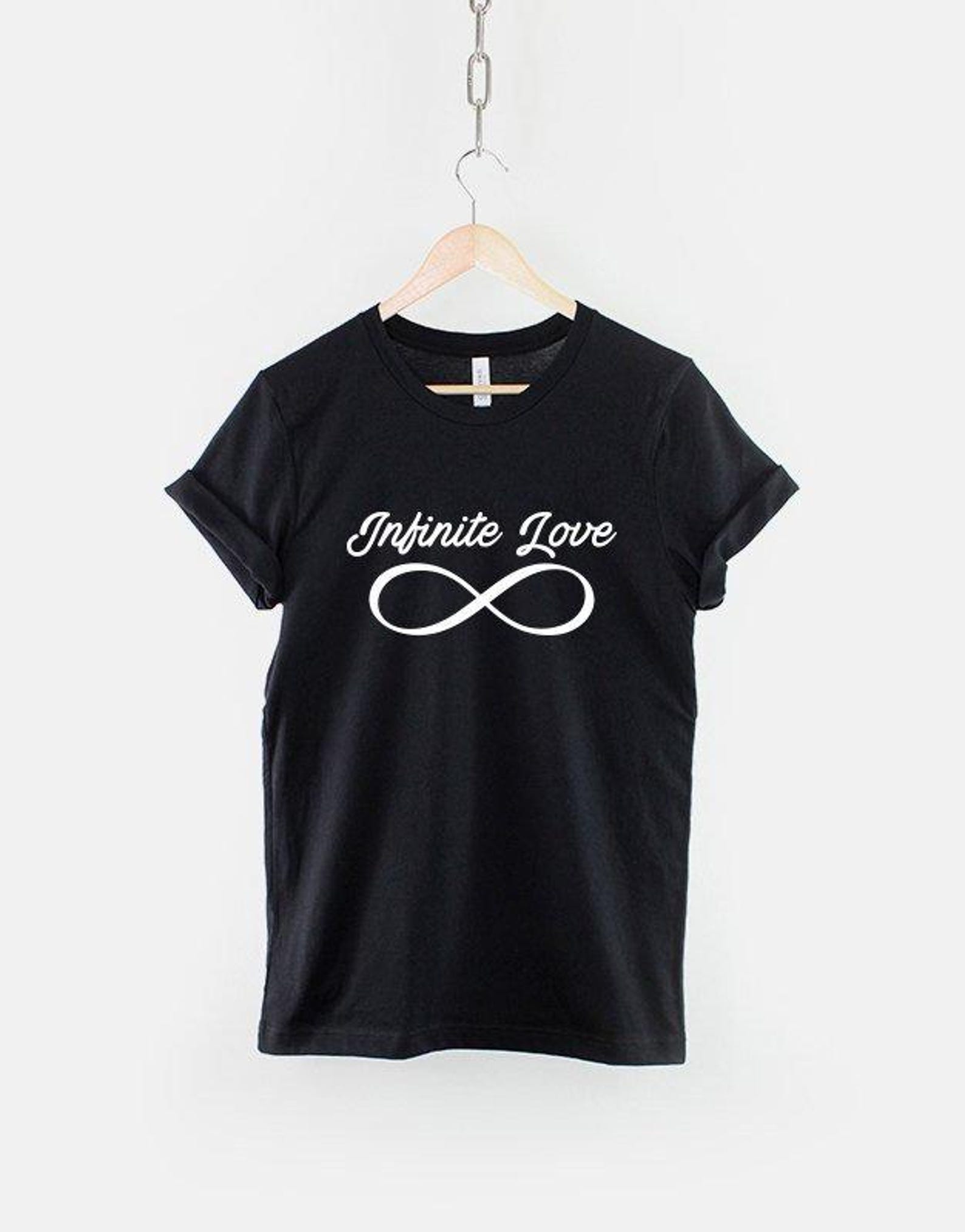 Infinity Love Symbol Shirt, Romantic Couples T Shirt, Forever Love Graphic Tee, Anniversary Gift Top 3XL