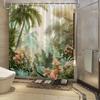 Tropical Oasis Shower Curtain - Multi-Style Bath Decor, Perfect for Those Who Love Nature-Inspired and Practical Designs