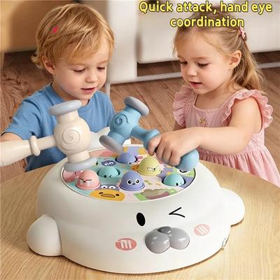 Montessori Early Educational Interactive Toy Plastic Whack A Mole Games Hobbies Pounding Hammers Seal Baby Toys Gifts for Kids
