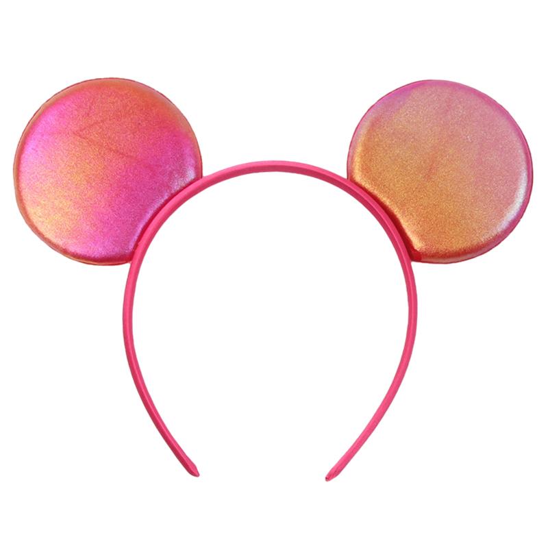 Einfarbiger Mausohren-Stirnband für Mädchen Frauen Geburtstagsparty Haarband Festival Cosplay Haarschmuck