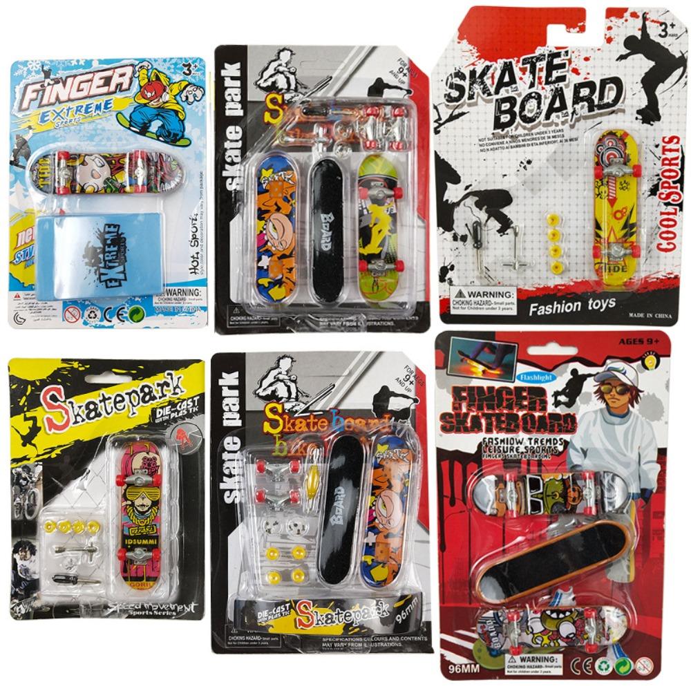 Creative Finger Skateboard Scrub Non-slip Professional Mini Skateboard Toy Finger Skate Board Tabletop Toys