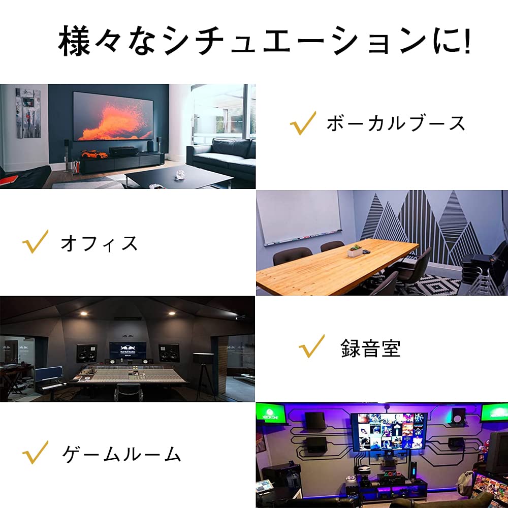 HomLead Soundproofing High 24 Nonwoven Fabric Resin Soundproofing Soundproofing Soundproofing Noise Soundproofing for Musical Flame Soundproofing