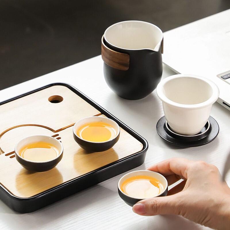 Minguan Portable Ceramic Travel Tea Set