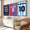 Fußballtrikot Namensposter Wohnzimmer Schlafzimmer Bar Café Kunst