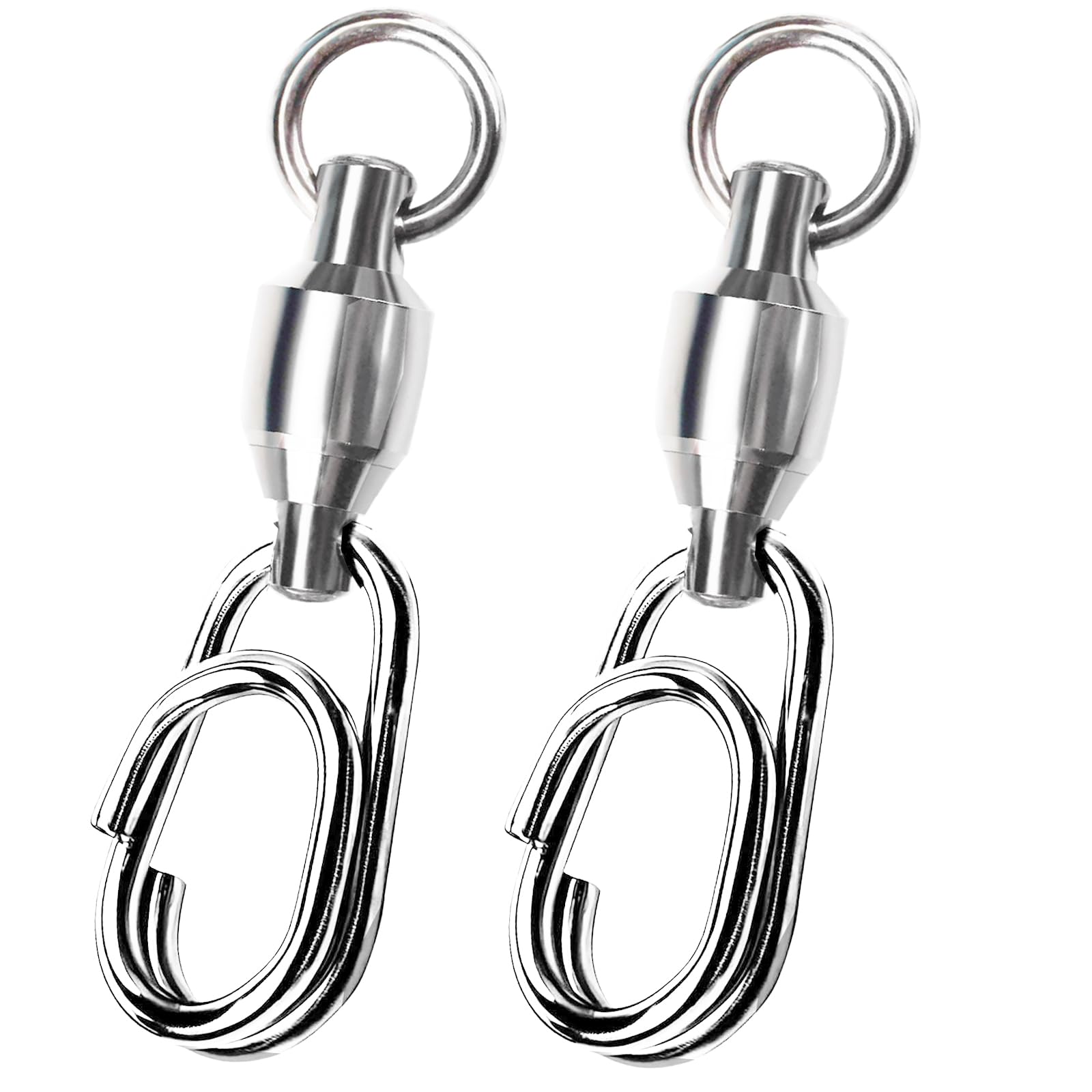 ARAGONT Ball Bearing Swivel Fishing Snap High Strength Swivel Stainless 0# (13kg) 25 pieces