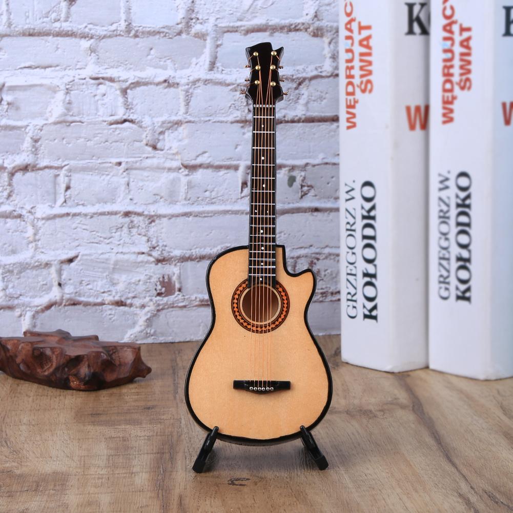 Miniature Acoustic Classical Guitar Model Mini Wooden Guitar Desktop Decoration Gifts20cm