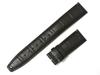 [Import King Original] Watch Parts Compatible with IWC Portugieser D-Buckle Strap, Embossed Crocodile Leather, Black, 22/18 Mm