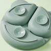 Children's tableware, silicone meal plate set, separated meal plates, mother and baby supplies, silicone suction cups and bowls