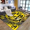 Borussia DortmundBVB Pattern Rug, Indoor/Outdoor Mat, for Picnic, Gameroom, Bedroom, Office, Living Room, Home Decor Carpet, Birthday Gift