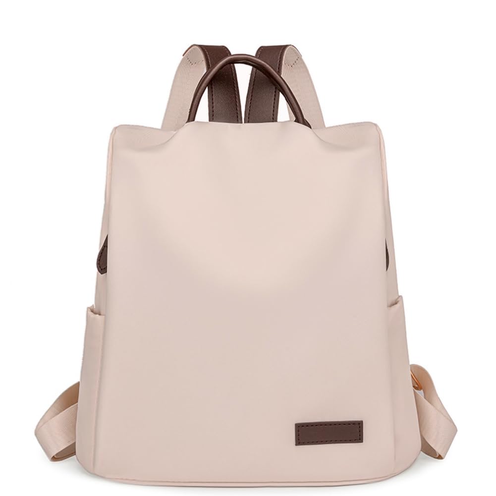 

Женский нейлоновый рюкзак Yumemono формата А4 из ткани Oxford с задним карманом, противоугонный, легкий, городской рюкзак с множеством карманов (Белый с оттенком)