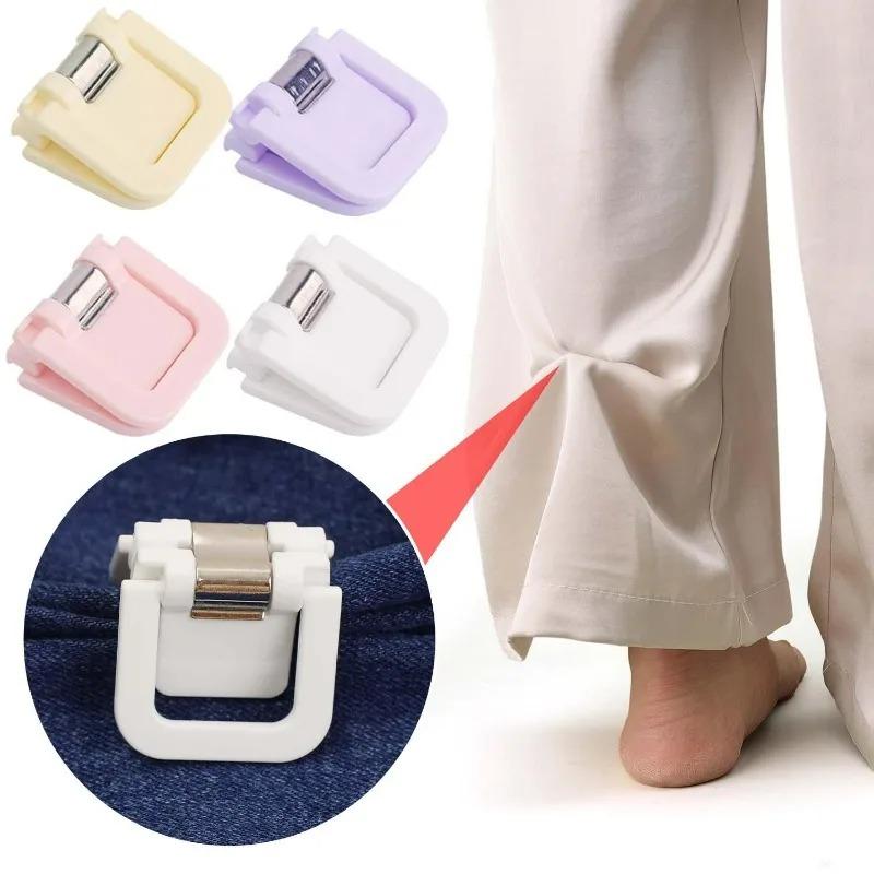 2-12pcs Clothing Clip Used for Trouser Leg Shortening Invisible Fixing No Sew Hidden Hem Device Multifunctional Page Holder Clip