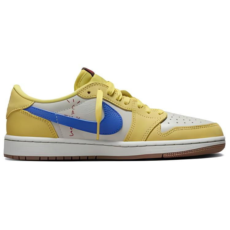 New Jordan 1 Retro Low OG SP Travis Scott Canary Women's DZ4137-700