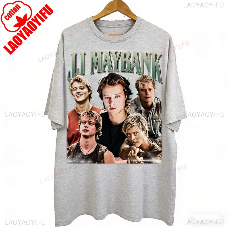 Vintage lata 90. Styl Bootleg JJ Maybank Outer Banks Prezenty dla Mężczyzn i Kobiet Hipster Street Fashion Unisex Koszulka z Nadrukiem Top