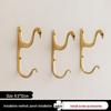 Creative Nordic Swan Brass Coat Hook for Bedroom or Entryway