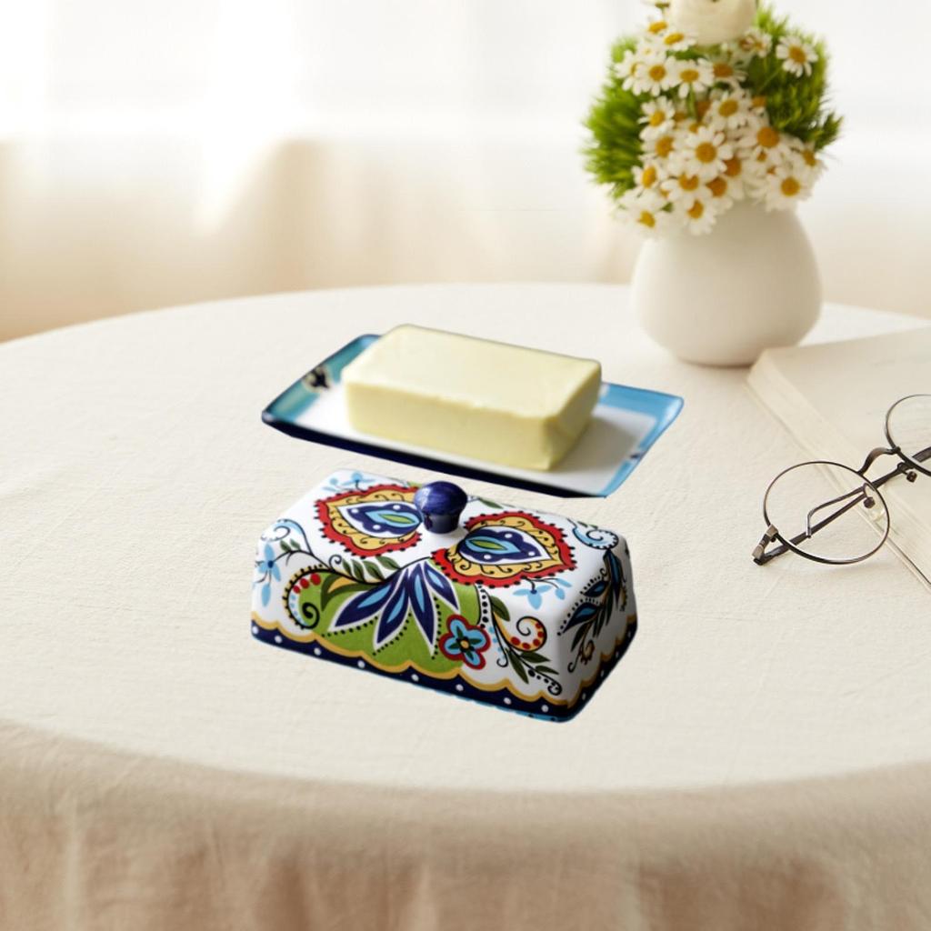 Butter Dish Butter Keeper Porcelain Minimalist Reusable Multifunctional Butter
