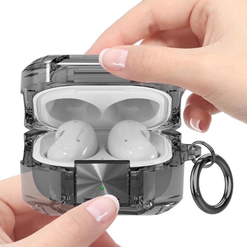 Transparents Earbud Case Scratch Resistant TPU Protections Sleeve for 2/FE with Lanyard Keychains