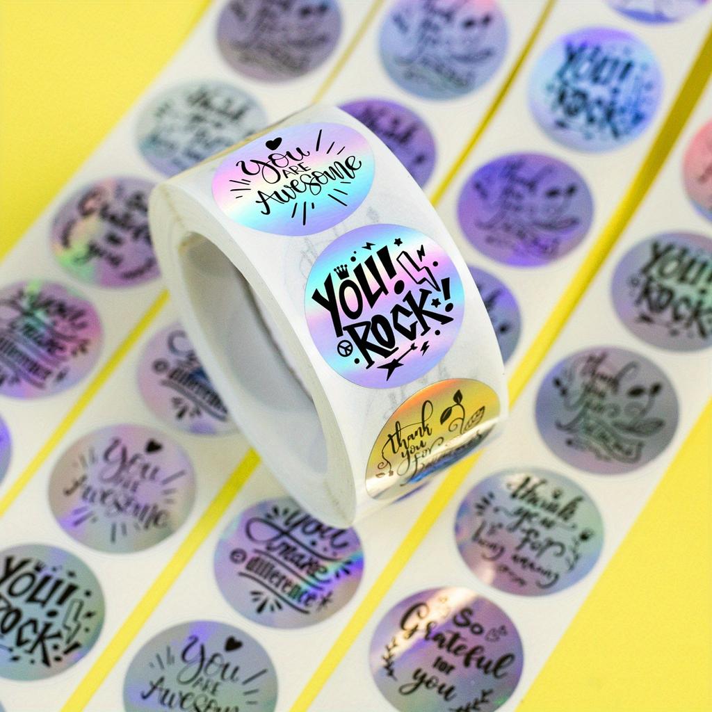 500 buc/Rola Autocolante cu Fonturi Artă Lingvistică Motivațională Laser pentru Chitară Skateboard Sticle de Apă Bară de Protecție Cască Snowboard Laptop Husă Telefon Frigider