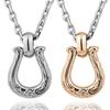 Sepia [Special Edition] Hawaiian Horseshoe Necklace with Natural Diamonds and Stainless Steel