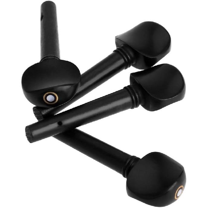 Andoer 4/4 Size Violin Fiddle Tuning Peg 4pcs Set Ebony Wooden Replacement