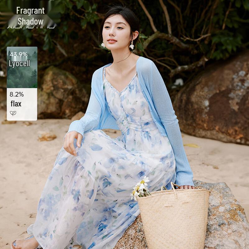 Women s V-Neck Thin Knit Cardigan L
