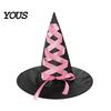 Creative Halloween Witch Hat, Reusable Oxford Cloth Pointed Wizard Festive Party Souvenir Hat for Costume, Carnival, Masquerade, Cosplay Costume