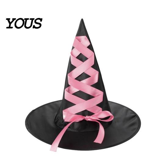 Creative Halloween Witch Hat, Reusable Oxford Cloth Pointed Wizard Festive Party Souvenir Hat for Costume, Carnival, Masquerade, Cosplay Costume