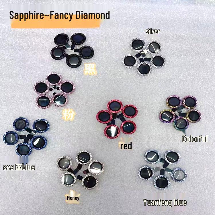 iPhone 14 Pro Max Lens Film: Metal Diamond Camera Protection Ring