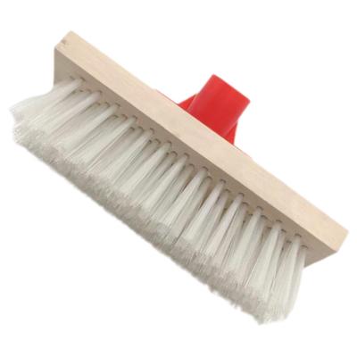 Floor Brush Stiff Bristle Head Hard Broom Garden Outdoor Patio Cleaning Wooden Scrub Deck Scrubbing Decking Oil