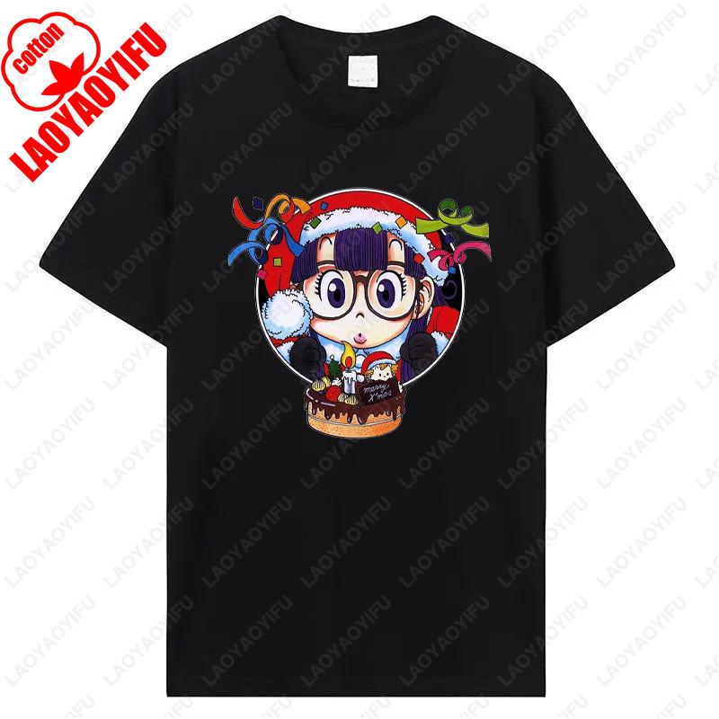 Cute Arale T Shirt Unisex Cotton Graphic Tshirt Anime Print  Manga Clothing Summer Vintage Fashion Streetwear Kawaii Ropa Mujer