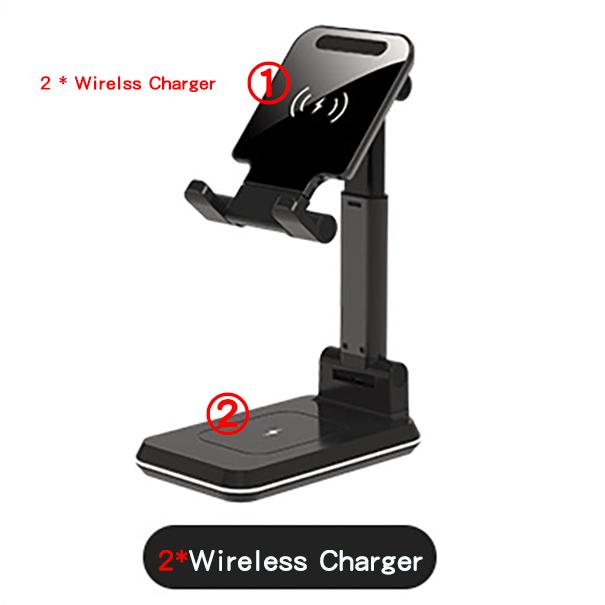 

Кронштейн для быстрой беспроводной зарядки для iPad Mini iPhone X 8Plus XR 11 Pro XS Max Airpods 2 Pro Samsung S9 Note9 планшет подставка для зарядки