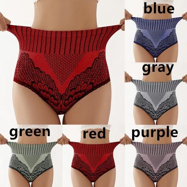 Women'S Panties Underwear Seamless Briefs High Waist Underpanties Bodyshaper Ladies Female Underpants Plus Size