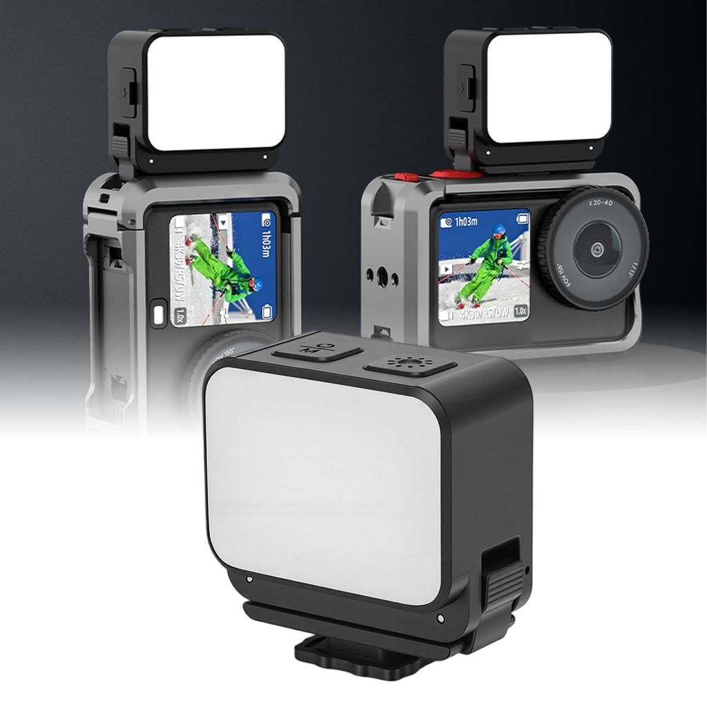 LED Video Light Fit for     6 Action Camera 3 Colors Water Proof Magnetic Photography Fill Lighting for  