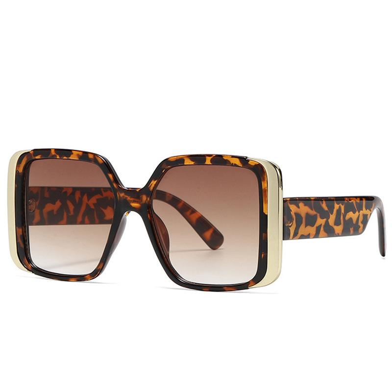 Cool Colorful Square Sunglasses Vintage UV400 Protection Blue Green Unique Eyewear Shades For Women Men Fashion