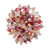 Cufflinks Polished Smooth Surface Collar Pins with Imitation Crystal Inlay Sparkling Shine Suits Tuxedos Shirt Accessories