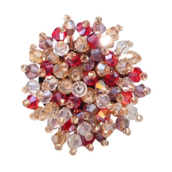 Yousheng Cufflinks Polished Smooth Surface Collar Pins with Imitation Crystal Inlay Sparkling Shine Suits Tuxedos Shirt