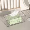 Waterproof Transparent Tissue Box Rectangular Space-saving Napkin Storage Case Multi-Functional Large Capacity