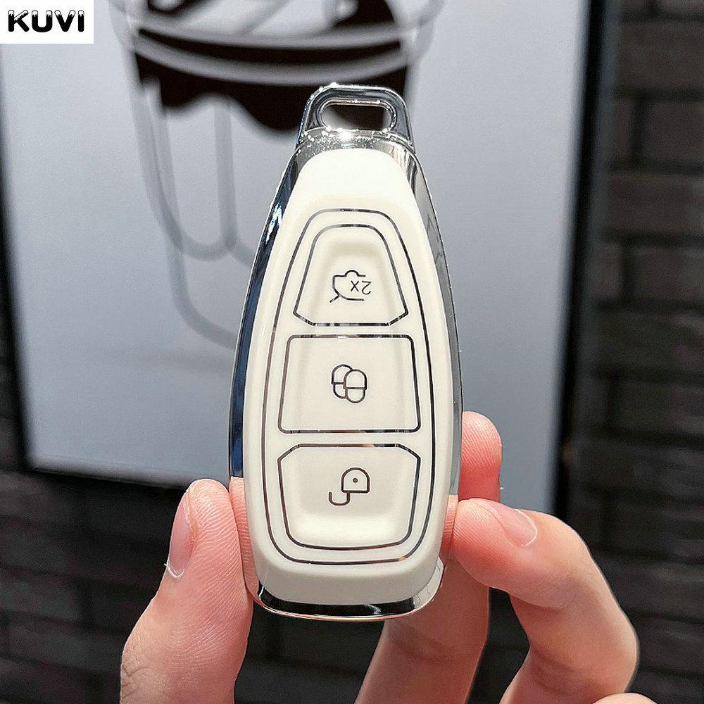 

Fashion Tpu Car Remote Key Case Cover Shell For Ford Focus 3 4 Mondeo Mk3 Mk4 Fiesta Ecosport Kuga St C-Max B-Max Protector Fob