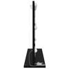 Black Washbasin Mirror with Oak Effect 80 x 15 x 18 cm