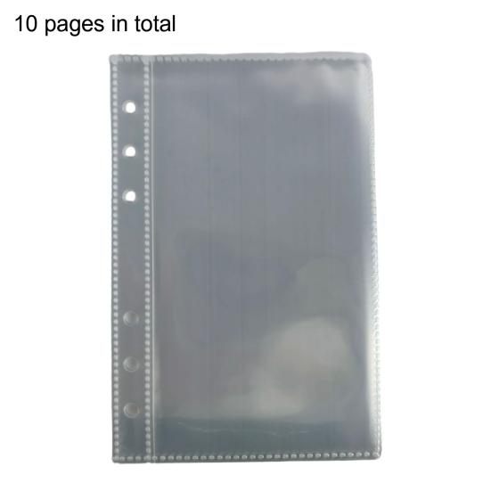 Zipper Binder Transparent Window Design Star Pattern PVC Cover Card Organizer with Multiple Slots Portable Card Holder Binder for Idol Cards Photo