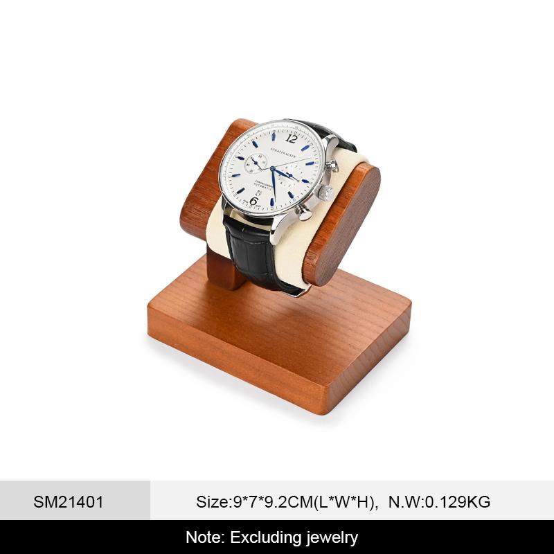 Solid Wood Watches Display Stands Base Watch Necklace Bracelet Organizer Rack Bangle Scrunchie Headband Showcase Stands