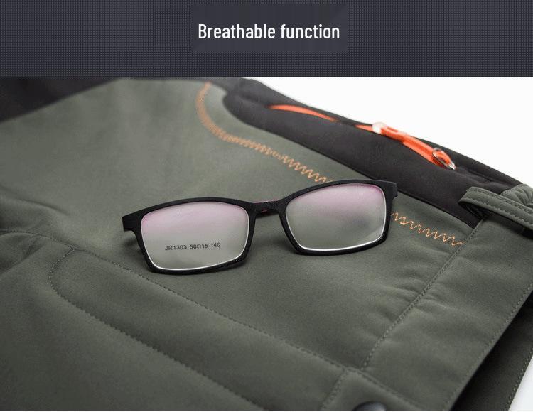 Pantaloni Softshell Unisex pentru Exterior, Rezistenți la Vânt, Călduroși, pentru Drumeții - Impermeabili, Respirabili, cu Fleece, pentru Toamnă și Iarnă