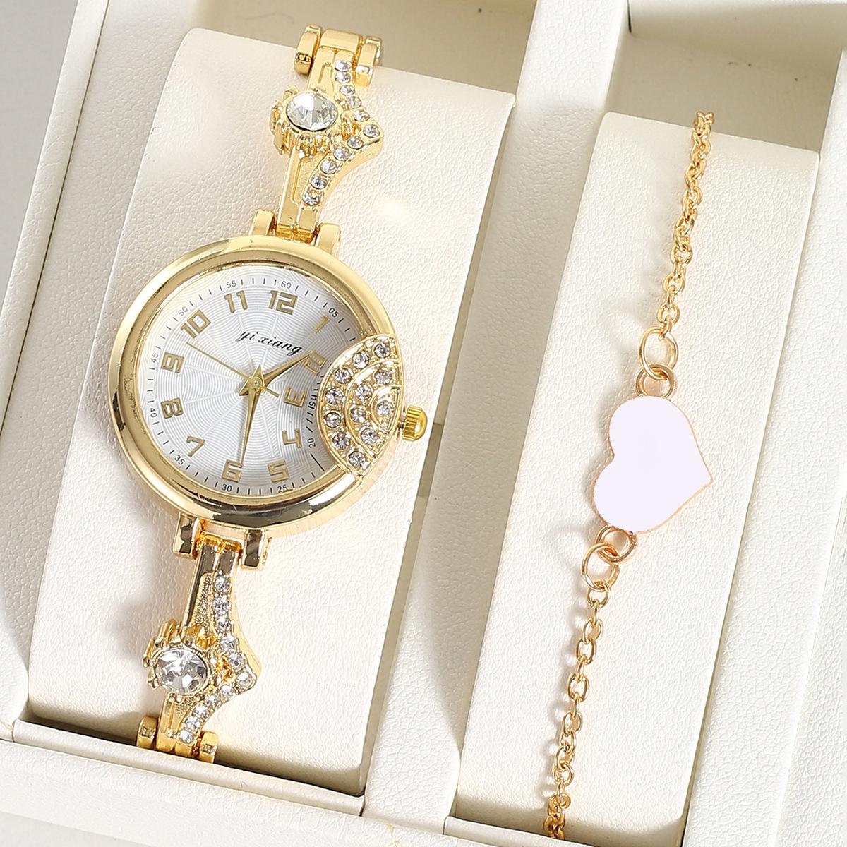 

Light Luxury Small Dial Bracelet Set Ladies Watch