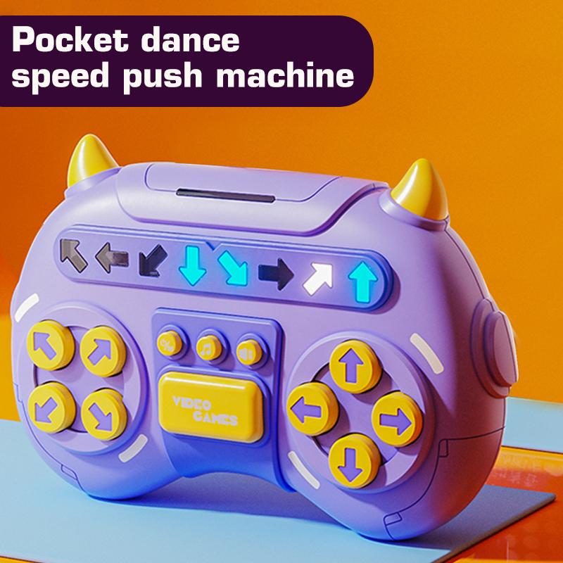 Children's Speed Push Game Console Press and Play Happy Boys and Girls Toys Challenge Levels Stress Relieving Toy Thinking