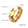 Wolframkarbid Eheringe Herrenring Neues Geometrisches Design Mann Schmuck