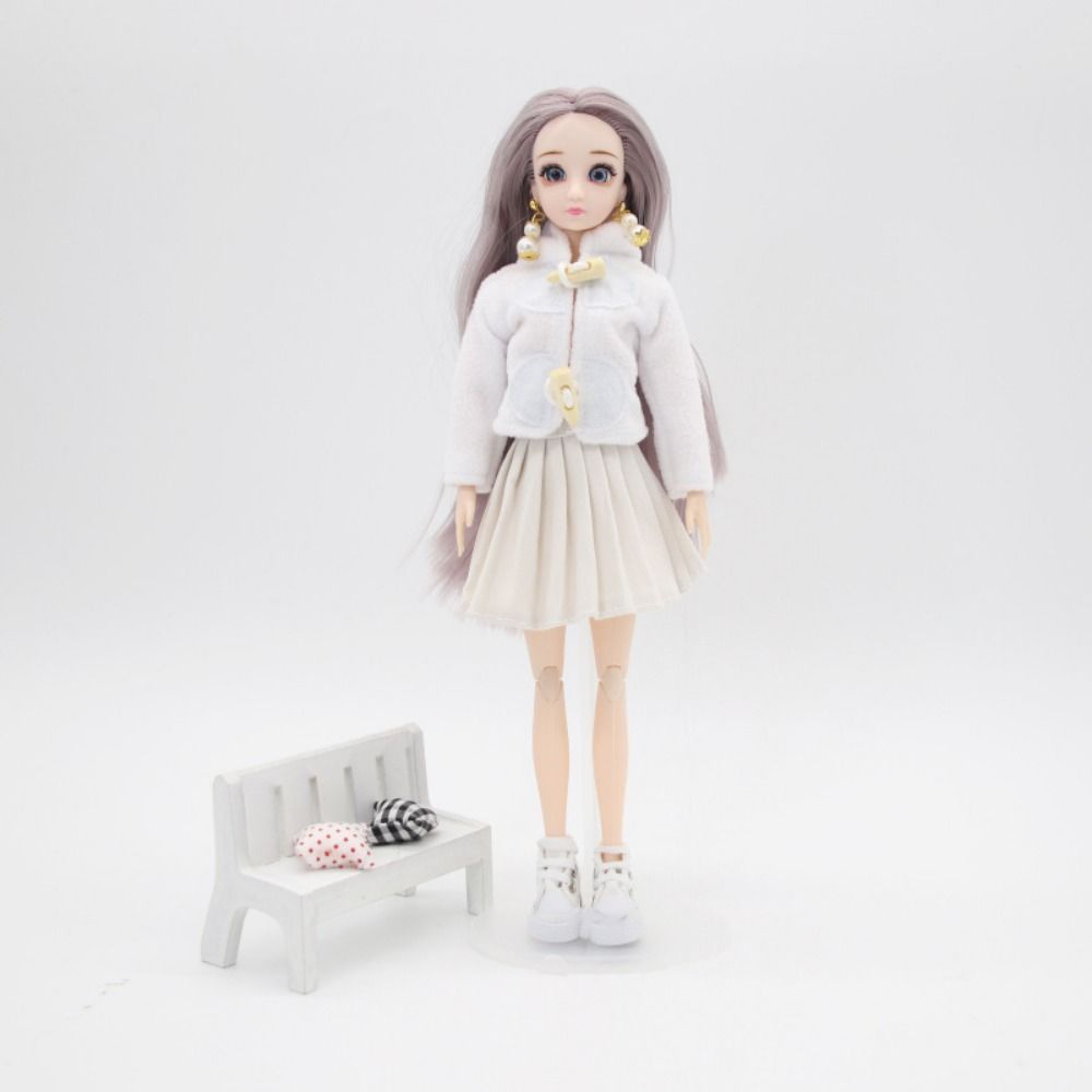Casual Plush Coat Fashion Girl Doll Wearing for 1/6 Doll/29~32cm Doll Clothes Accessories